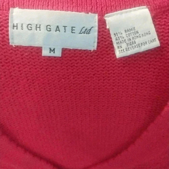 Vintage Northern Reflections Quilt Style Knit Sweater Vest Size M - Picture 7 of 8